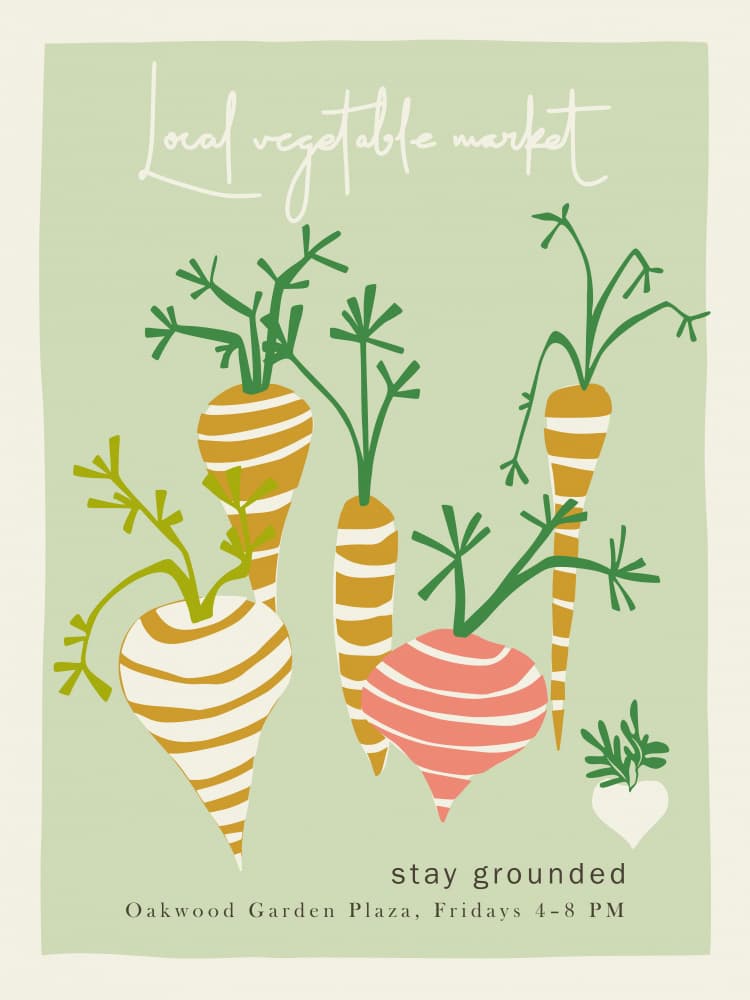 Local Vegetable Market by Annick — canvas wall art