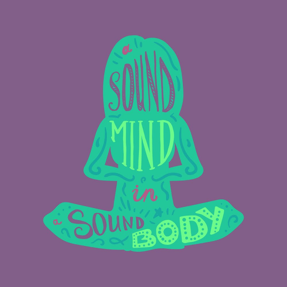 Sound Mind Sound Body by Marika Barsrsind — canvas wall art
