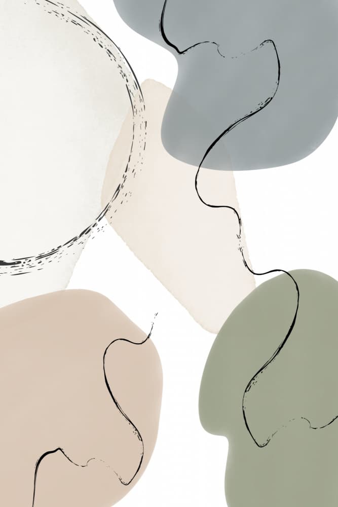 Fluid Organic Forms by Sally Ann Moss — canvas wall art