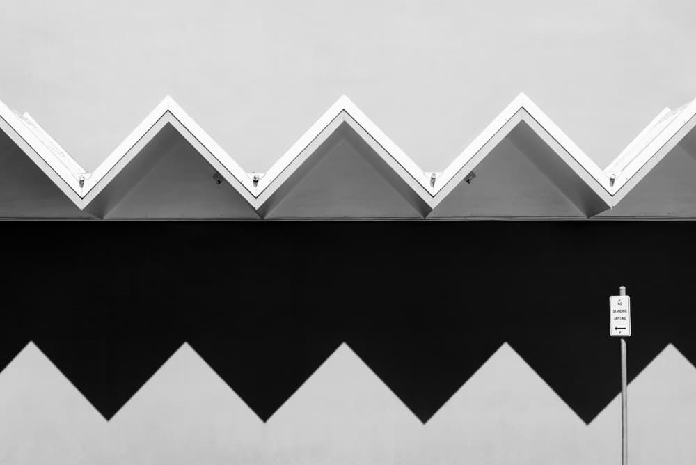 Abstract Geometric Shadows by Jacqueline Hammer — canvas wall art