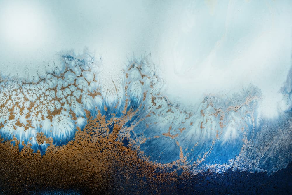 Coastal Luxe - Sunrise Reef by Petra Meikle de Vlas — canvas wall art