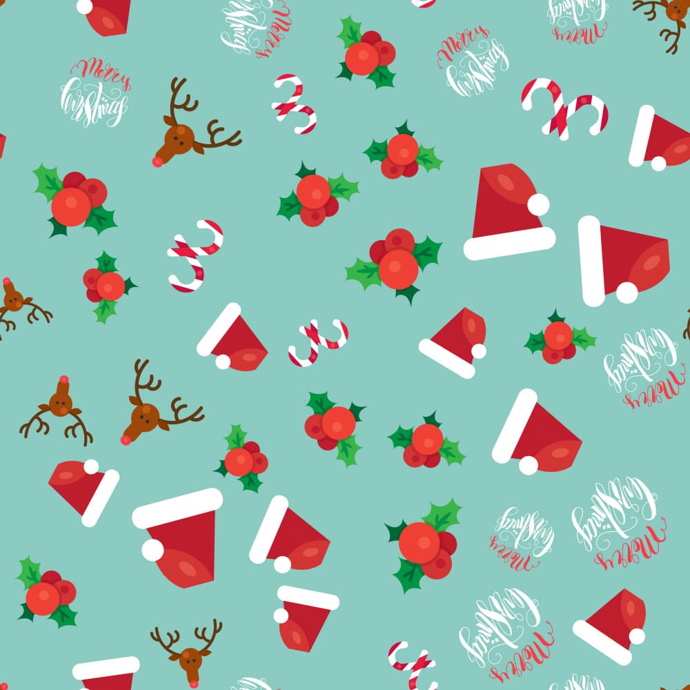 Merry Christmas Icons by Marika Barsrsind — canvas wall art