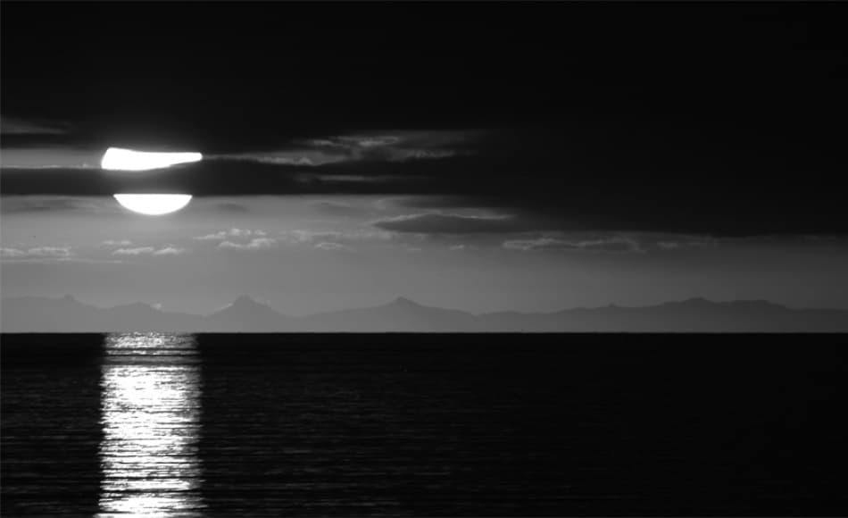 Ocean Sunset Reflection by Ole Nielsen — canvas wall art