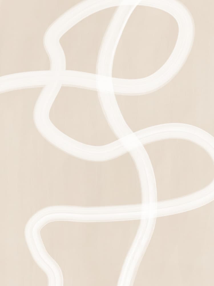 Soft Abstract Flow by Elena Ristova — canvas wall art