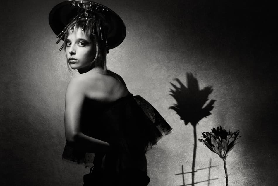 Mysterious Woman Hat by Dimitar Dachev — canvas wall art