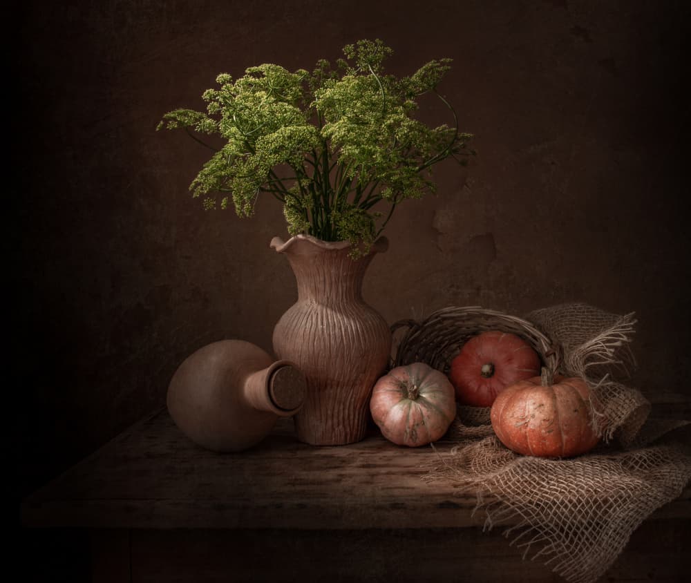 Rustic Autumn Still Life by Margareth Perfoncio — canvas wall art