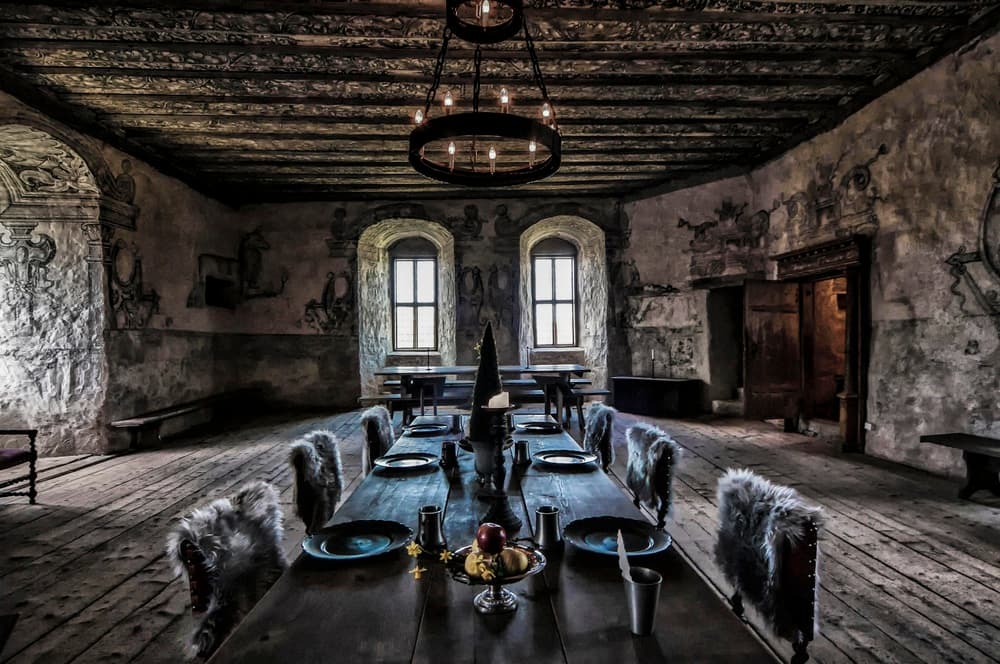 Moody Dining Hall by Benny Pettersson — canvas wall art