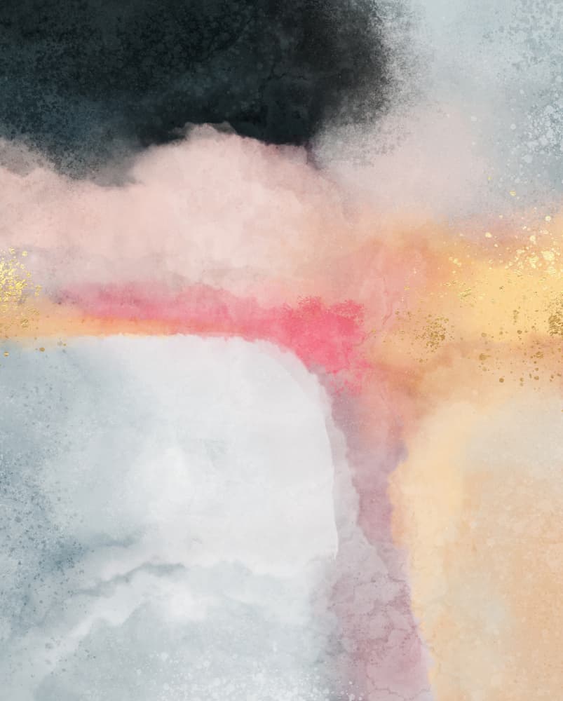 Blush Gold Serenity by Elisabeth Fredriksson — canvas wall art