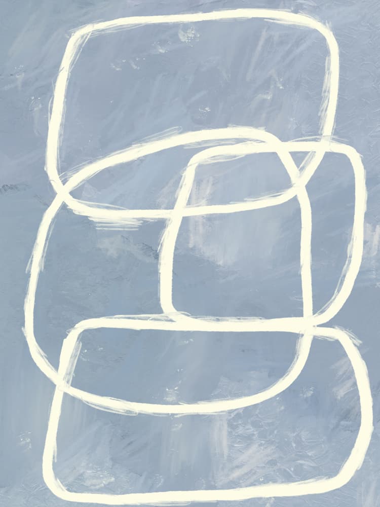 Interwoven Lines by Treechild — canvas wall art