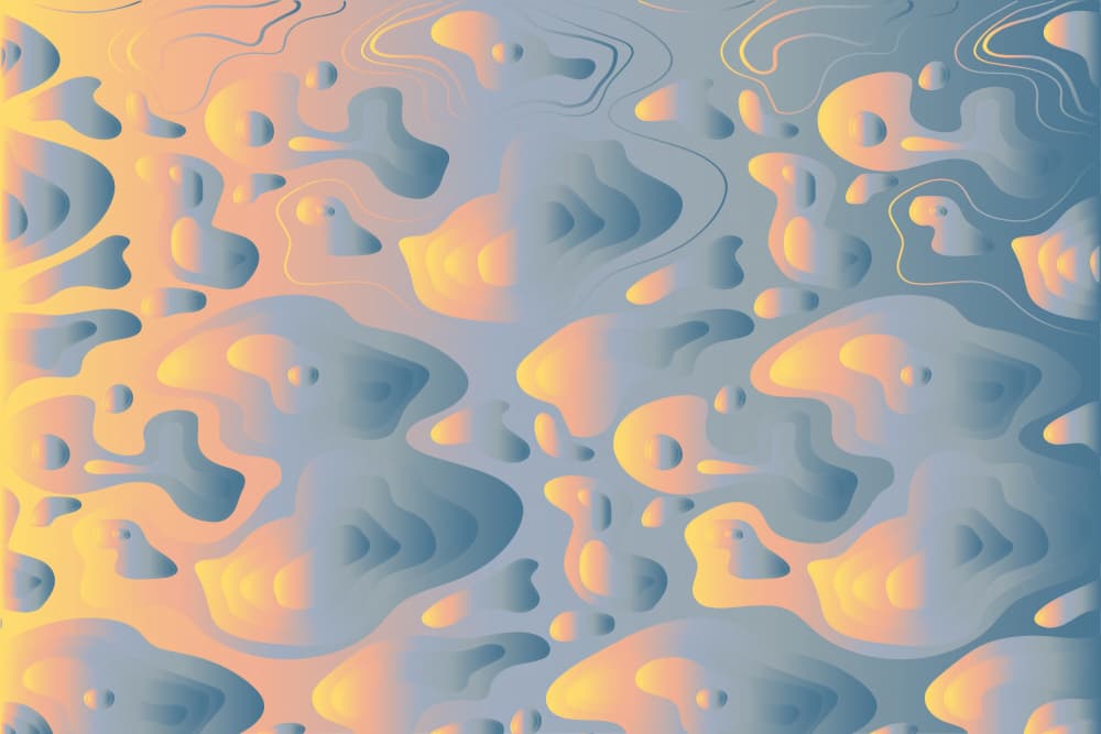 Blue Orange Fluid Abstract by Sue Skellern — canvas wall art