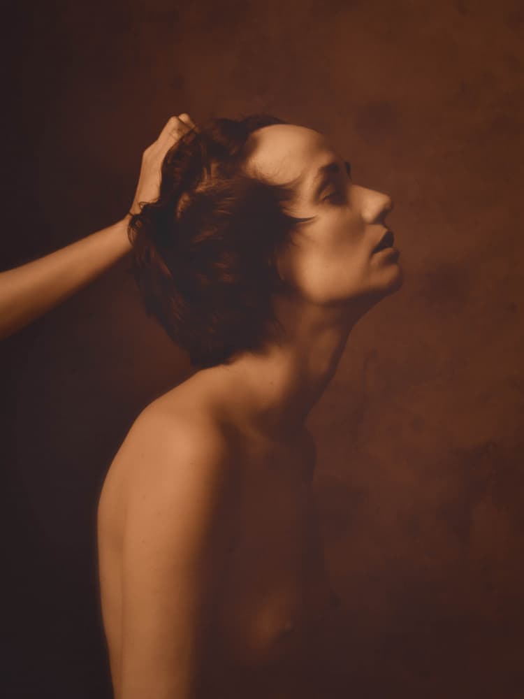 Emotional Upward Gaze by Yuri Shepelev — canvas wall art