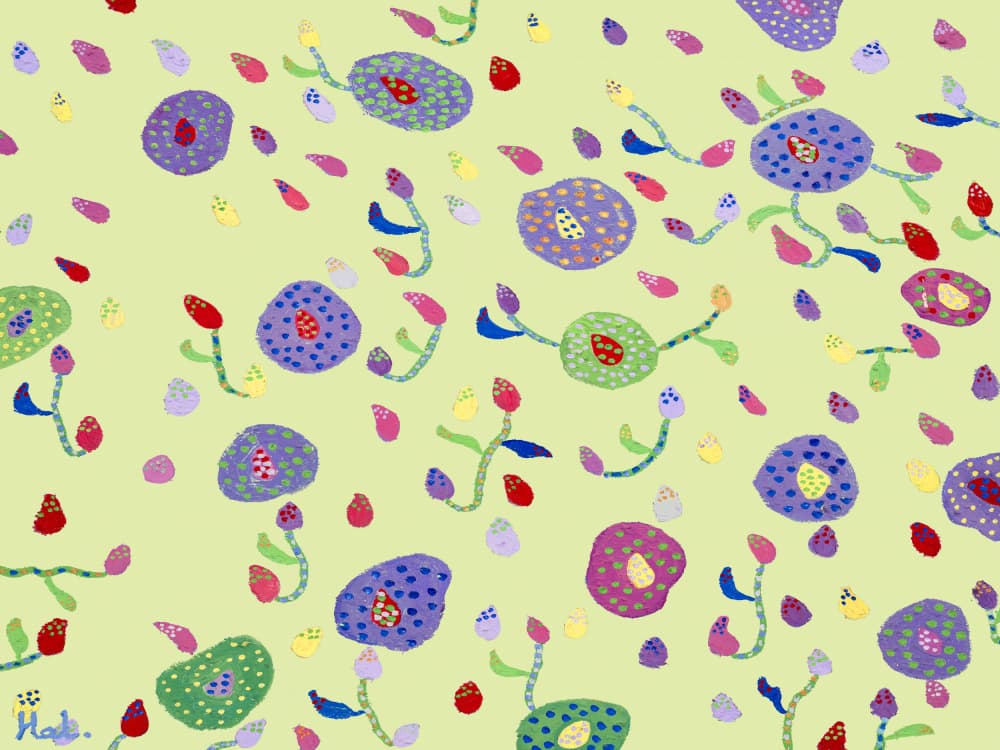 Colorful Floral Pattern by Helen Joynson — canvas wall art