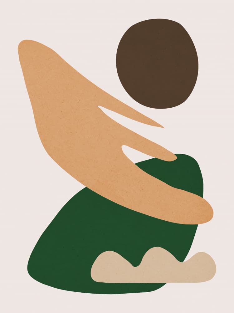 Modern Organic Shapes by Vitor Costa — canvas wall art
