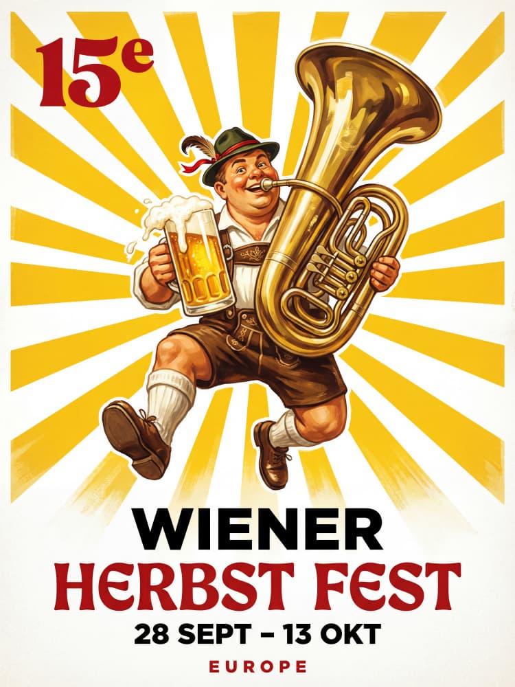 Happy Man Beer Tuba by Andreas Magnusson — canvas wall art