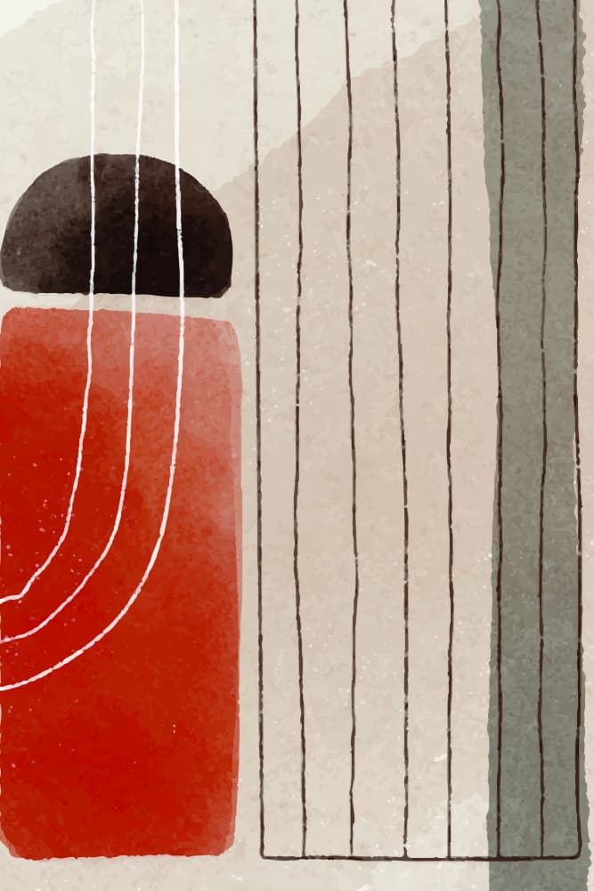 Modern Abstract Shapes by jay stanley — canvas wall art