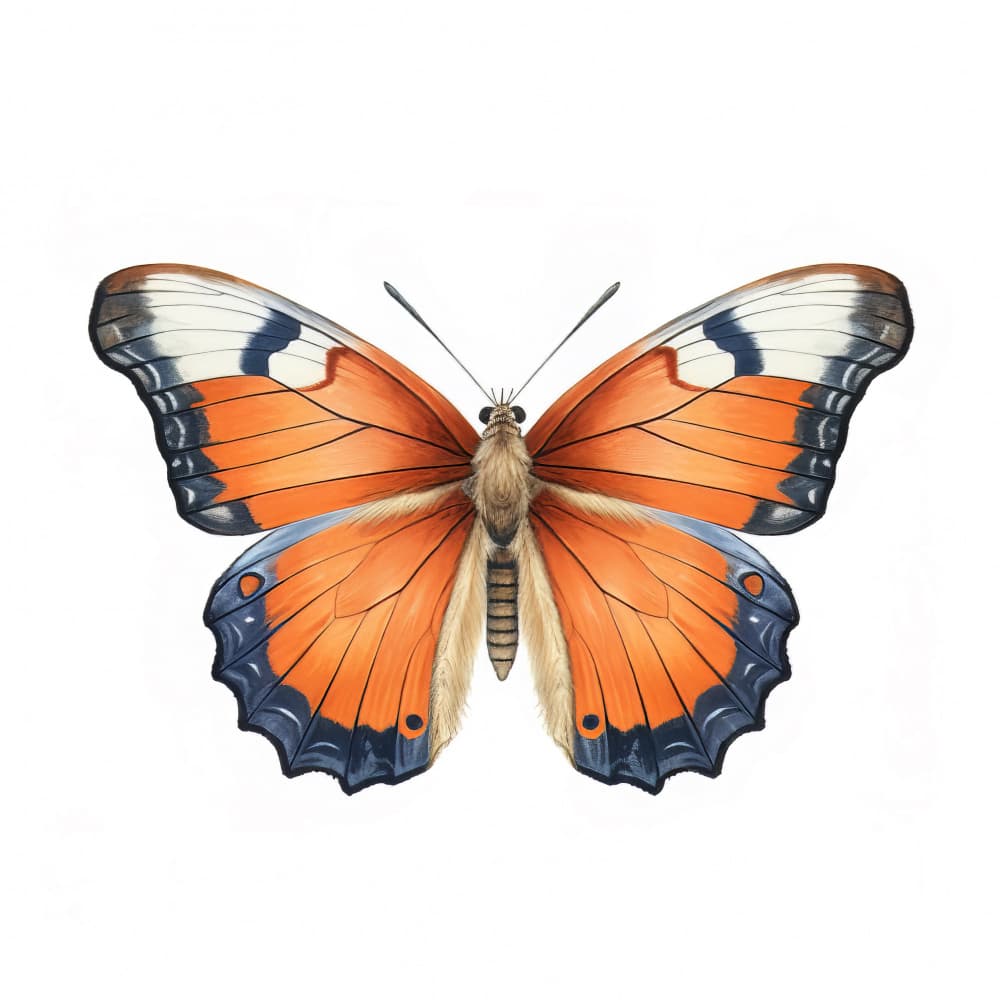 Vibrant Orange Butterfly by Bilge Paksoylu — canvas wall art