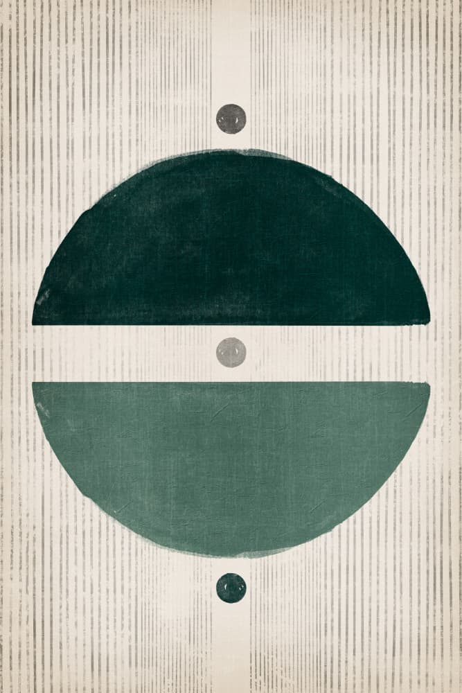 Abstract Green Balance by Ema Paraschiv — canvas wall art
