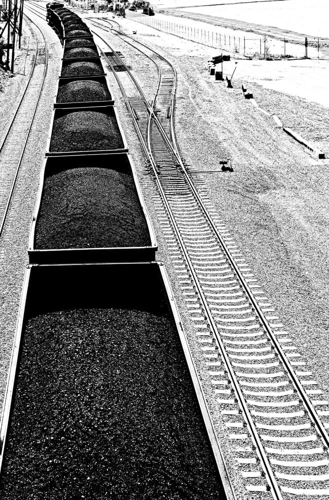 Industrial Coal Train Tracks by Thomas McCleave — canvas wall art