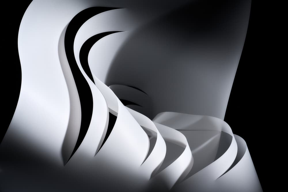 Elegant Paper Curves by Drazen Sokac — canvas wall art