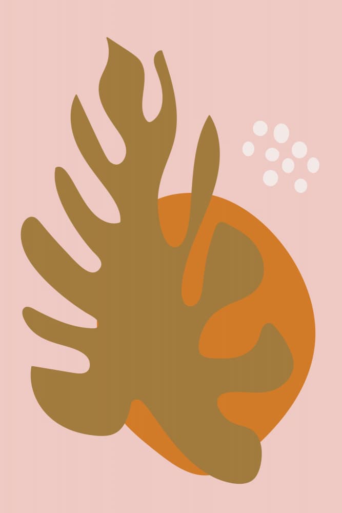 Monstera Leaf Abstract by Dina Dankers — canvas wall art