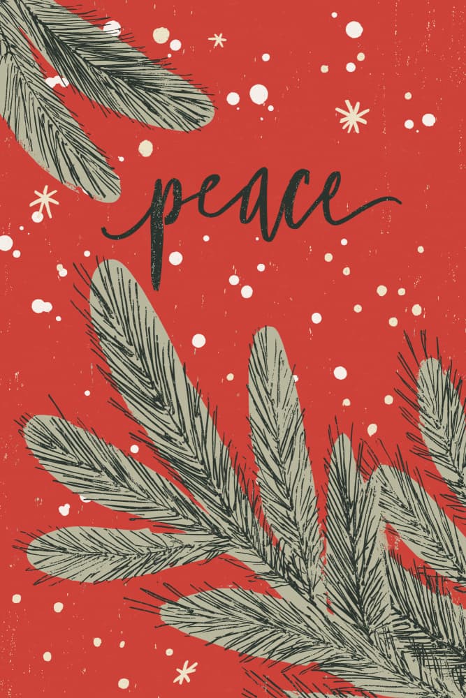 Peace(christmas) by Treechild — canvas wall art