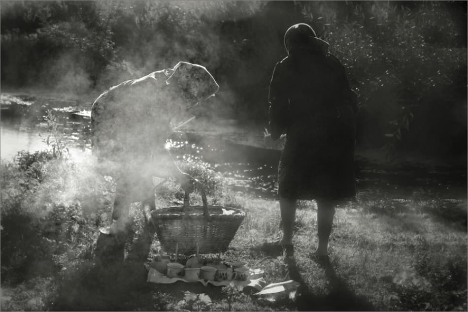 Figures in Morning Mist by Ileana Bosogea-Tudor — canvas wall art