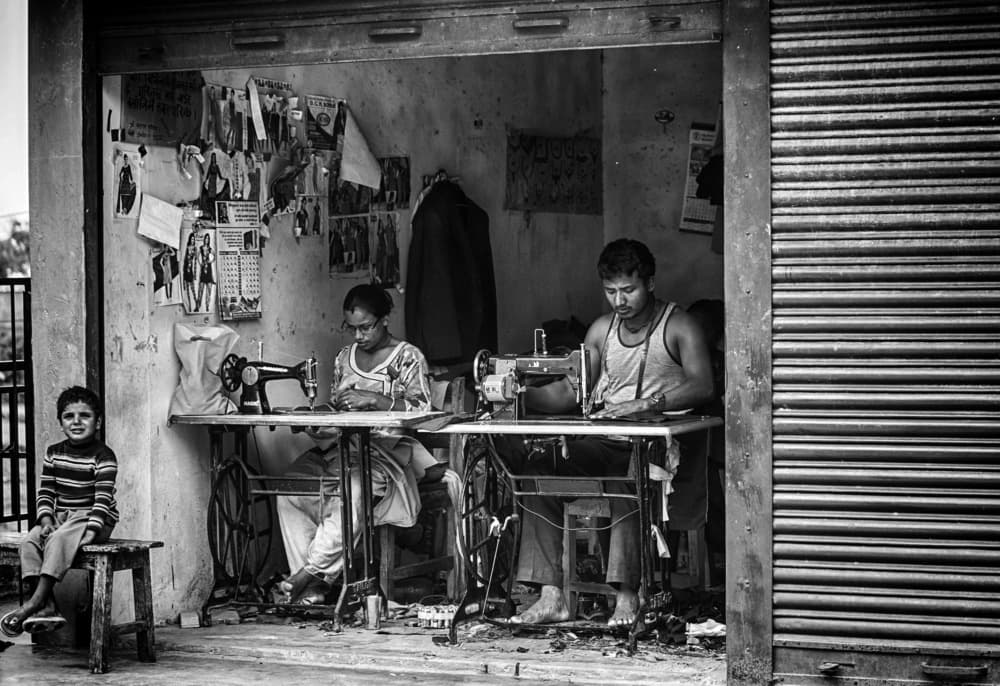 Street Tailor Shop by Angela Muliani Hartojo — canvas wall art