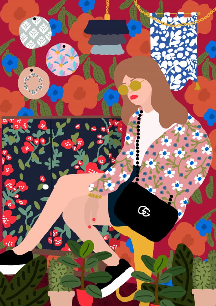 Waiting In My Living Room by Rafaela Mascaro — canvas wall art