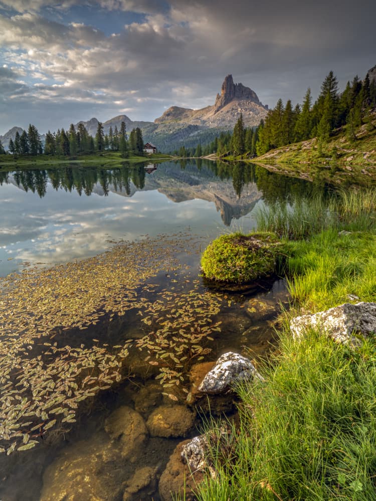 Mountain Lake Serenity by Henk Goossens — canvas wall art