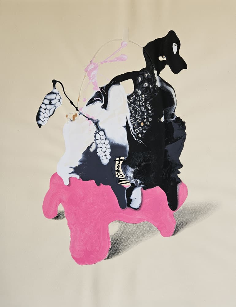 Surreal Black Form by Stefano Mazzolini — canvas wall art