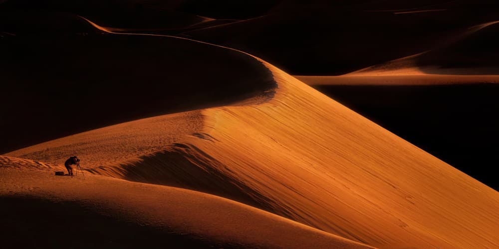 Desert Dunes Photographer by Hanping Xiao — canvas wall art