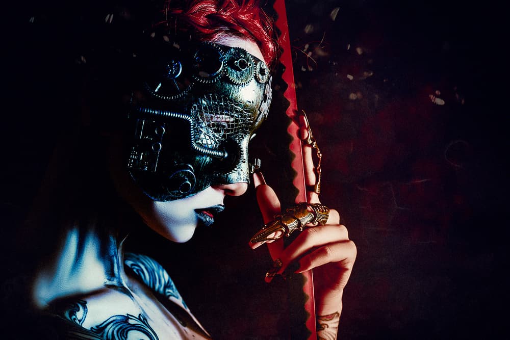 Steampunk Masked Warrior by Ruslan Bolgov — canvas wall art