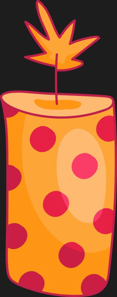 Polka Dot Party Flare by Marika Barsrsind — canvas wall art