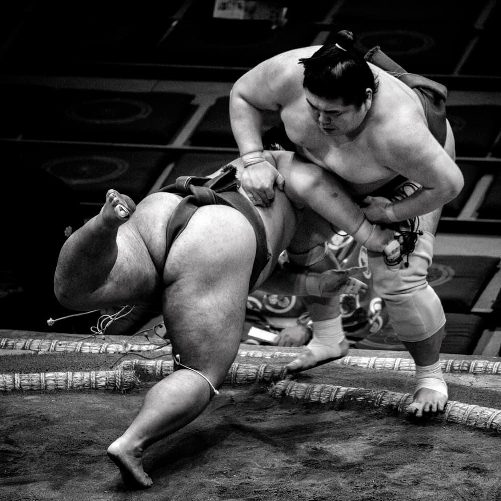 Sumo Wrestling Power by Gunarto Song — canvas wall art