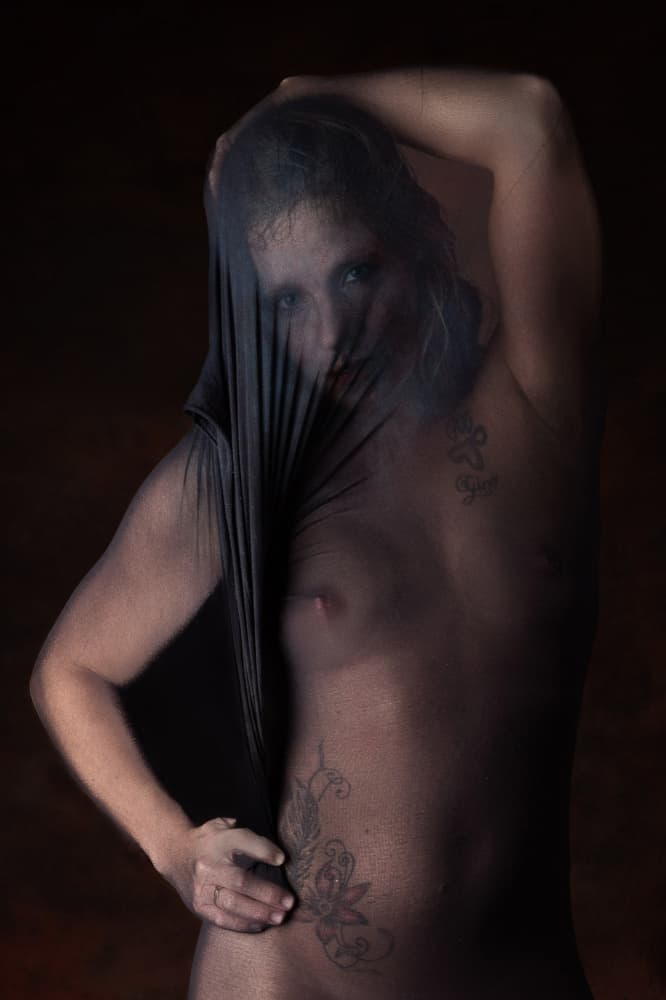 Mysterious Veiled Figure by Jan Slotboom — canvas wall art