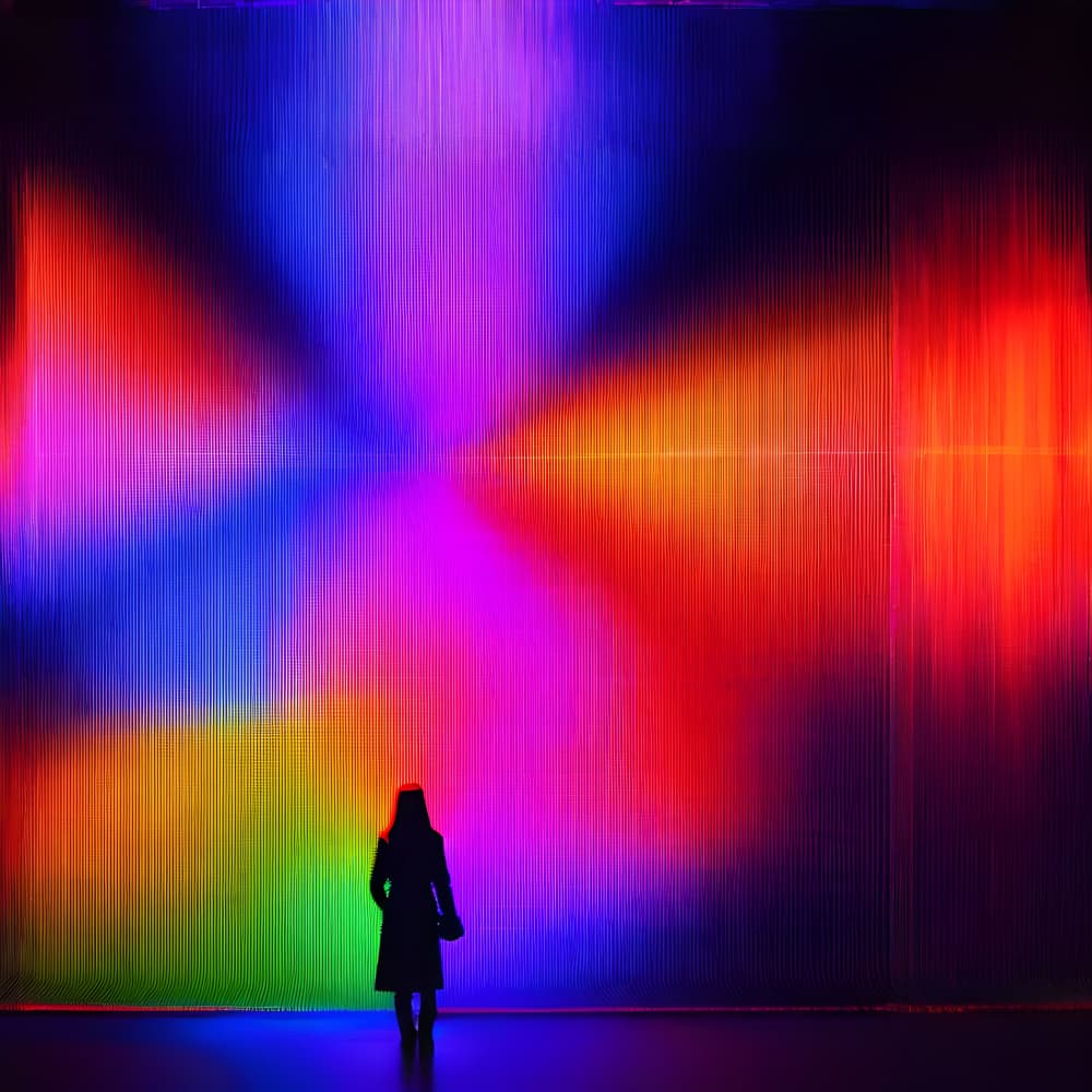 Vibrant Light Silhouette by Cicero Spin — canvas wall art