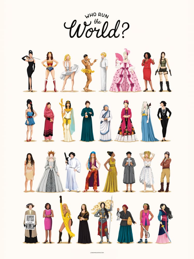Iconic Women Collection by Nour Tohme — canvas wall art