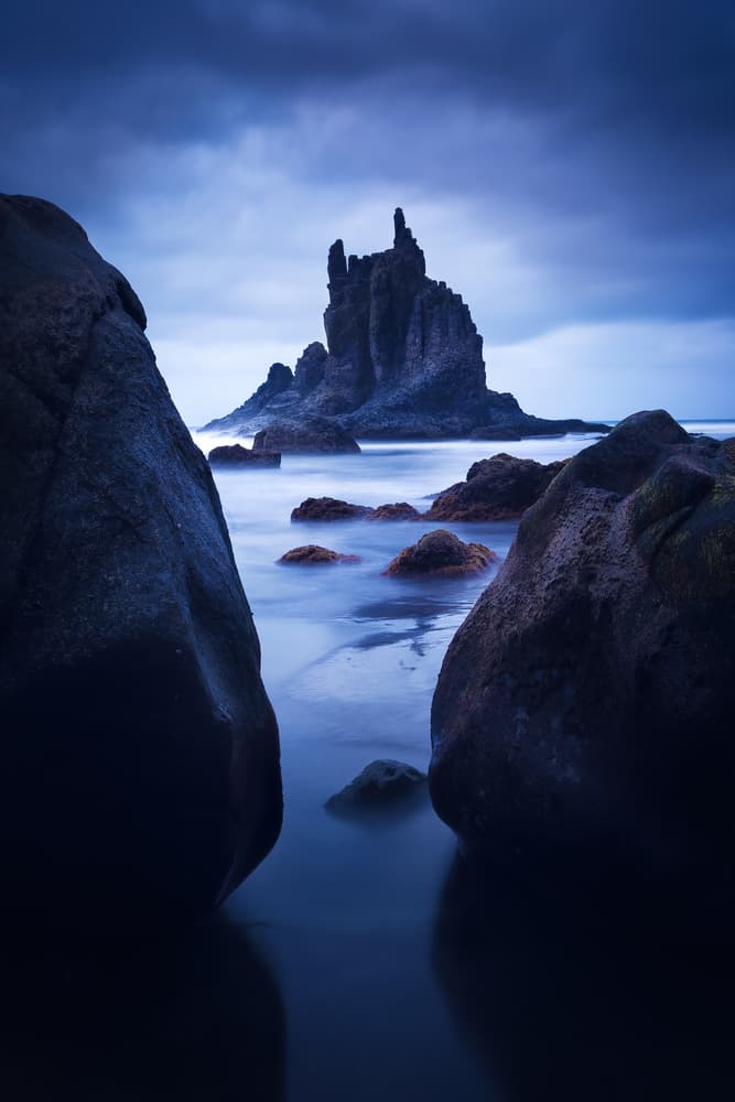 Twilight Sea Stack by Sabine Weise — canvas wall art