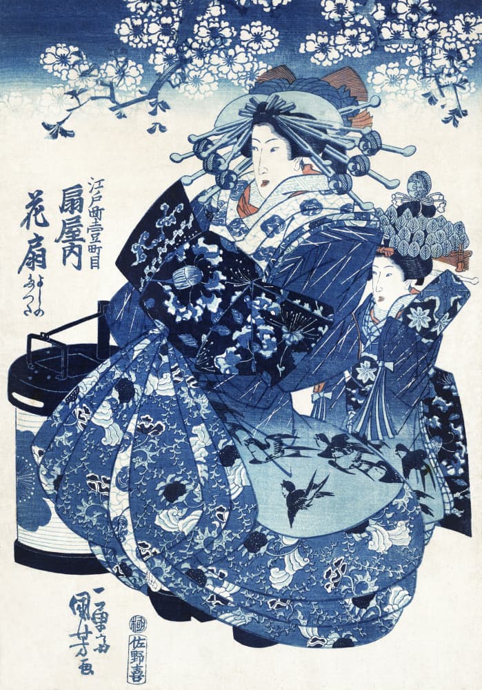 Japanese Woman (1798 1861) by Utagawa Kuniyoshi — canvas wall art