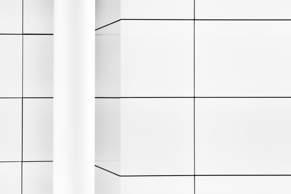 Clean White Geometry by Gerard Jonkman — canvas wall art