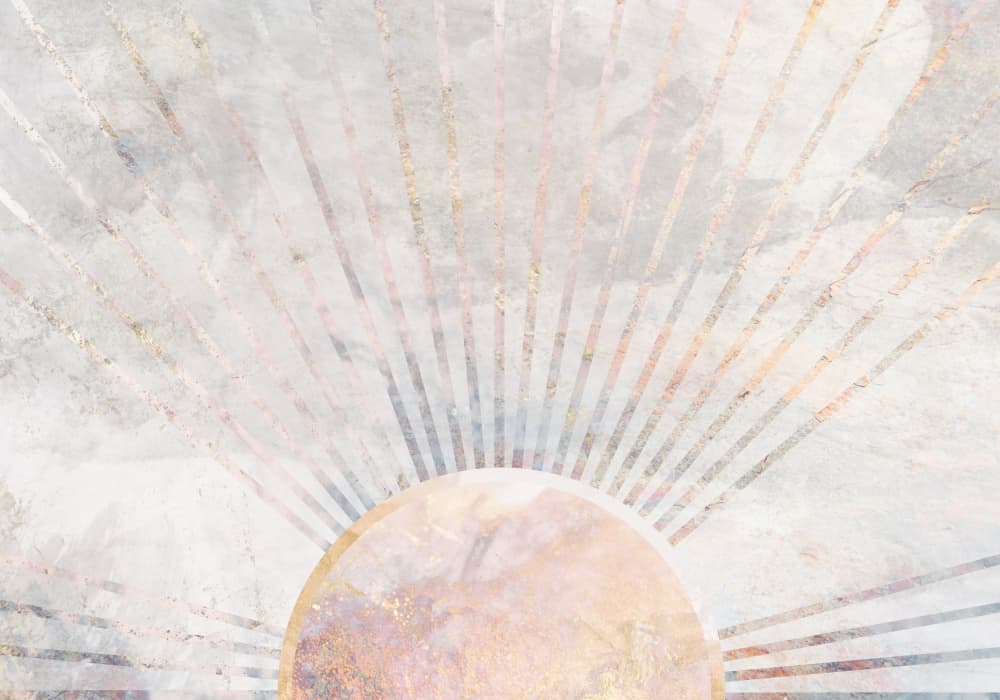 Subtle Sunburst Glow by Sarah Manovski — canvas wall art