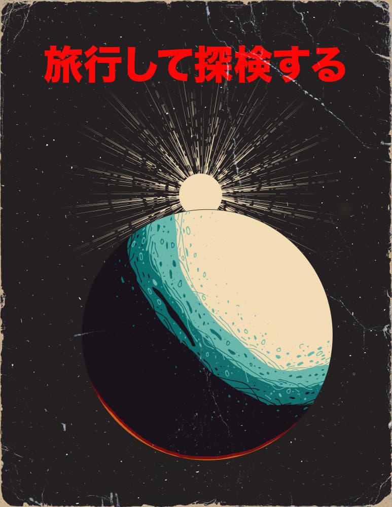 Retro Cosmic Sunrise by Nicholas — canvas wall art