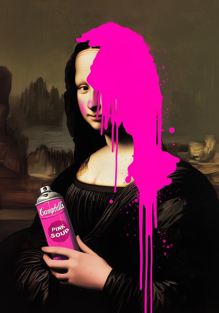 Pink Soup by Dikhotomy — canvas wall art