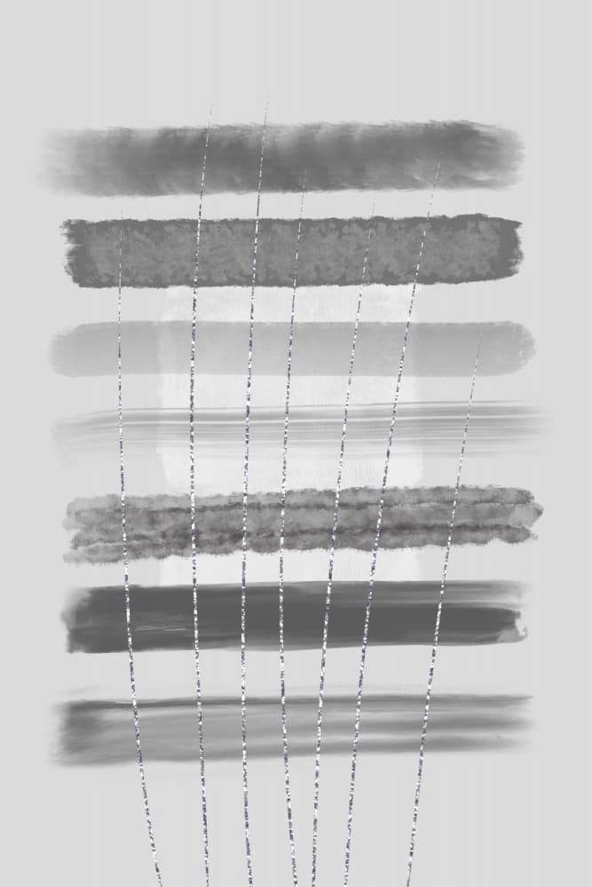 Shimmering Abstract Strokes by Melanie Viola — canvas wall art