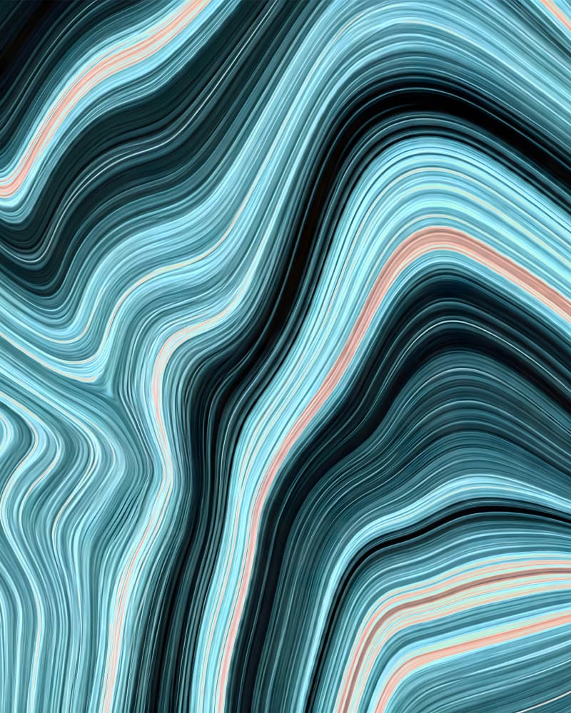 Aqua Agate Swirls by Kintsugi99 — canvas wall art