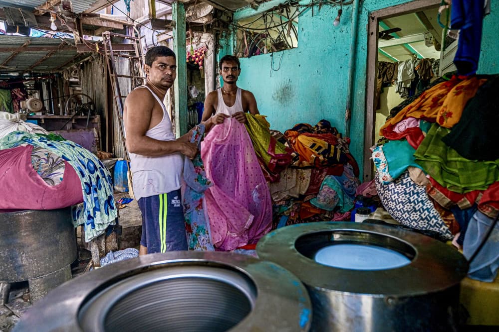 Daily Laundry Work by Subhajit Das — canvas wall art