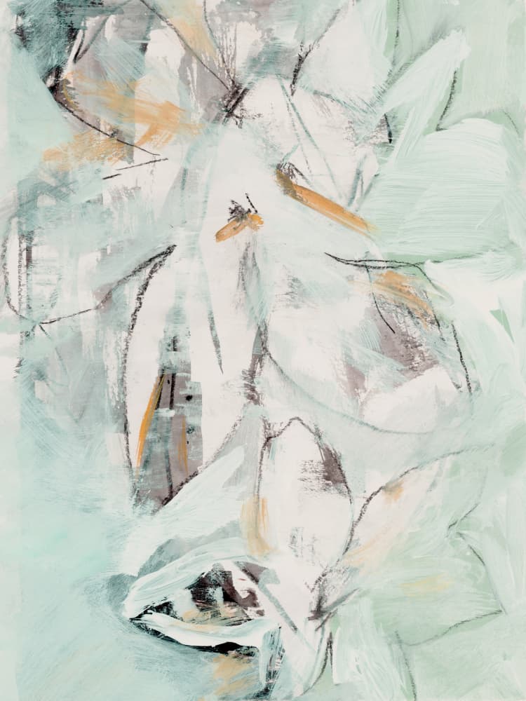 Abstract Green Serenity by cartissi — canvas wall art