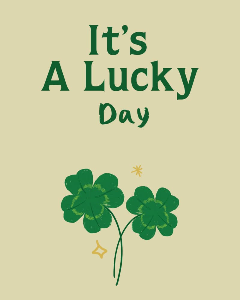 It's A Lucky Day by sucidraw — canvas wall art