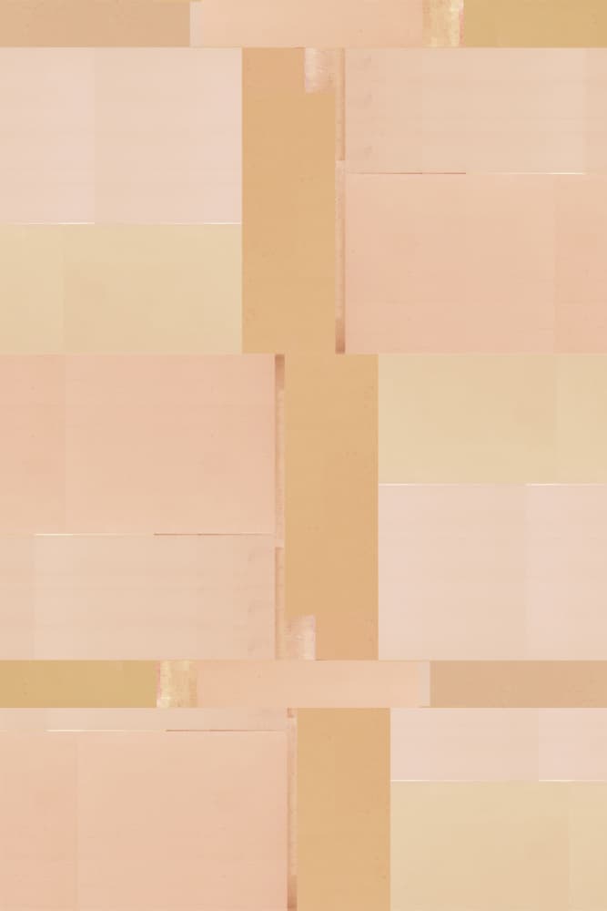 Warm Geometric Blocks by cartissi — canvas wall art