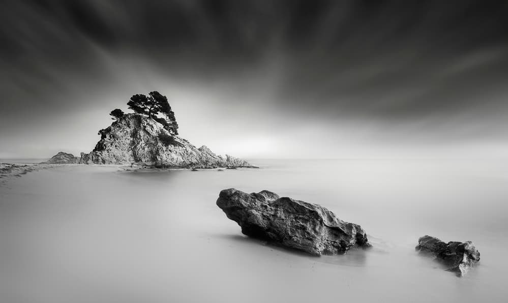 Serene Island Coast by Joaquin Guerola — canvas wall art
